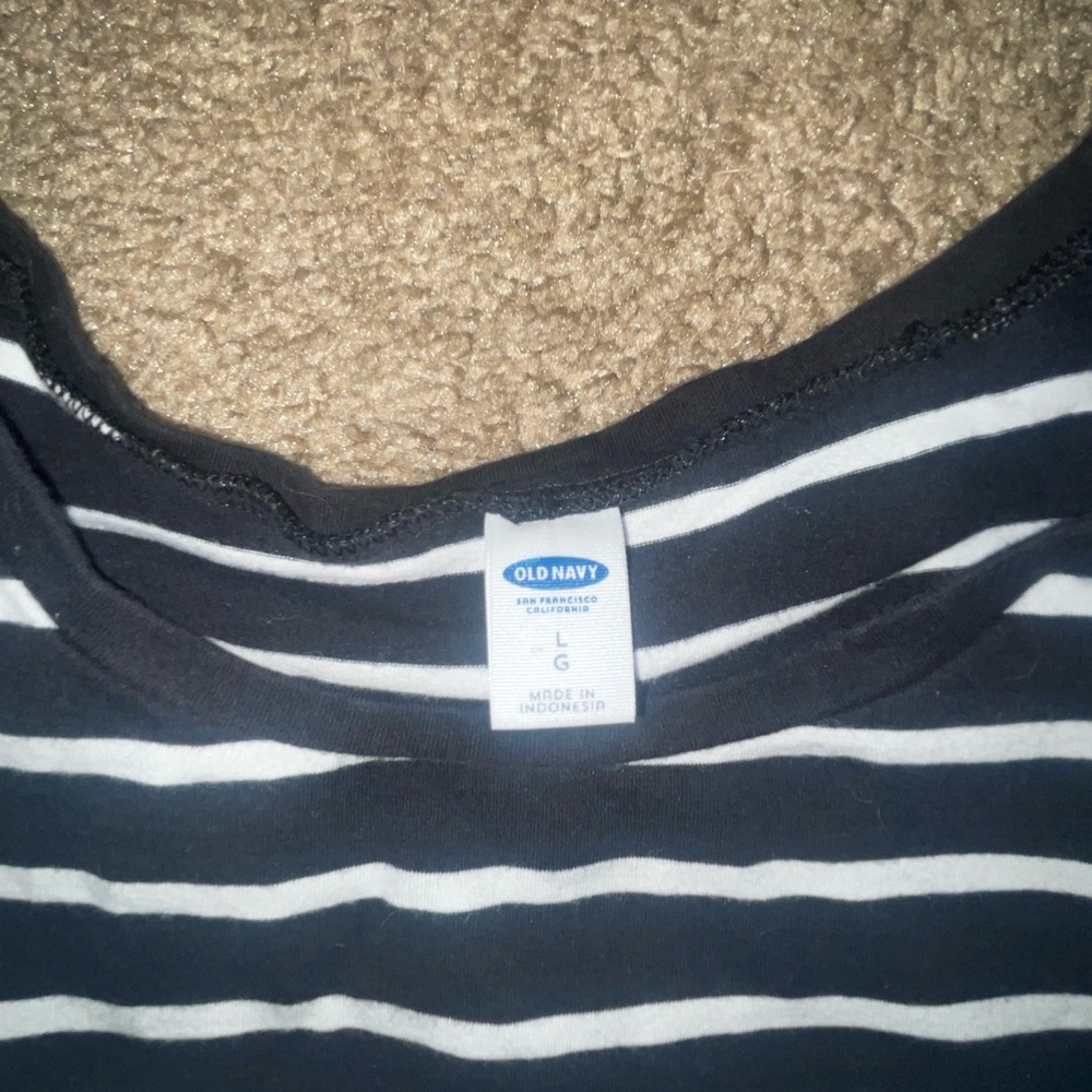 Old Navy Monochrome Striped Tee dress